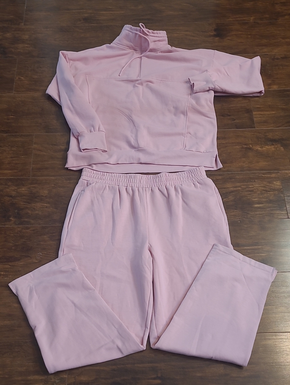 Chenault Light Pink Track Pants & Pullover Set Perfect For Fall Winter Everyday